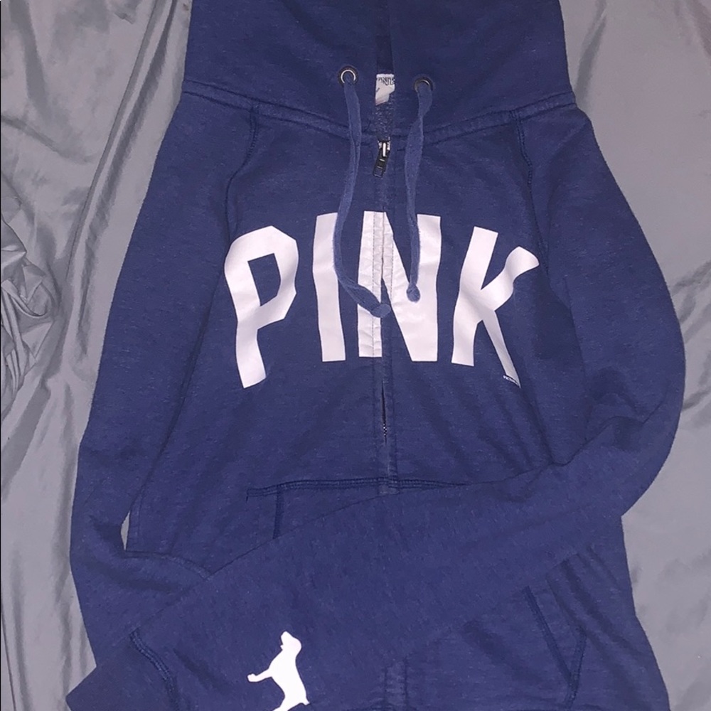 VS Pink zip up hoodie!
